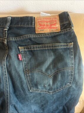 Levi's Men's 508 Jeans in Dark Blue Denim 32x30